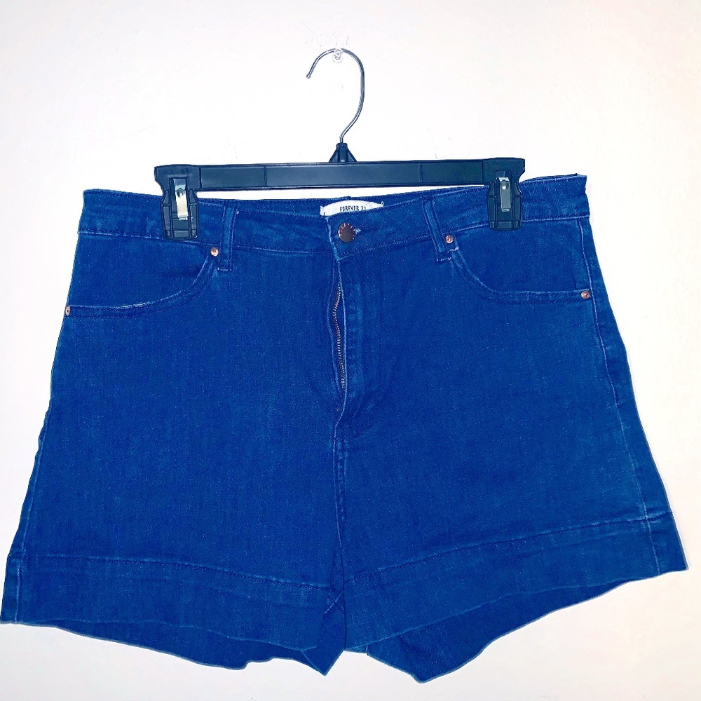 Blue jean shorts